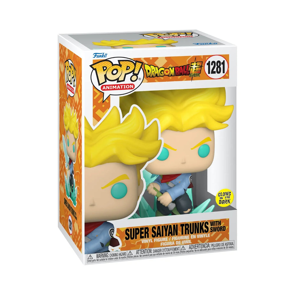 Funko Pop! Animation: Dragon Ball Super – Super Saiyan Trunks With Sword Glows In The Dark