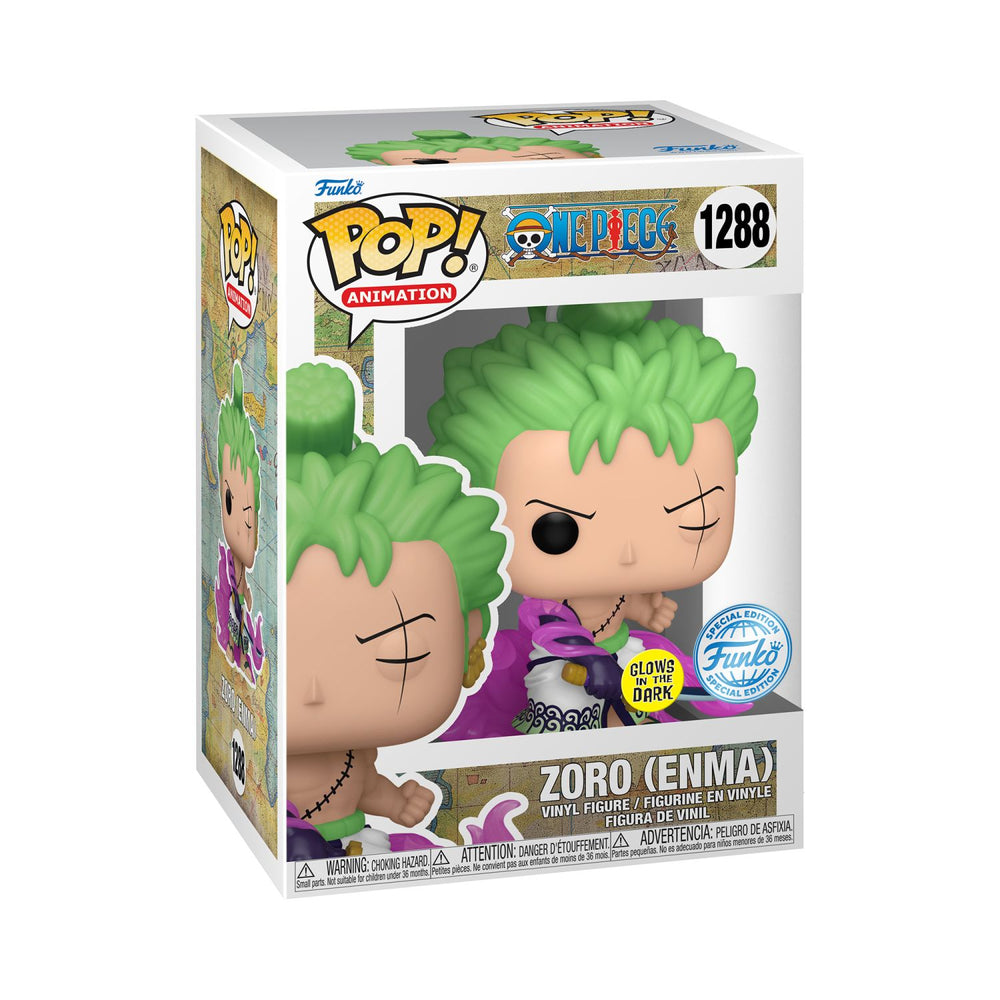 Funko Pop! Animation: One Piece – Zoro With Enma Glows In The Dark - Special Edition