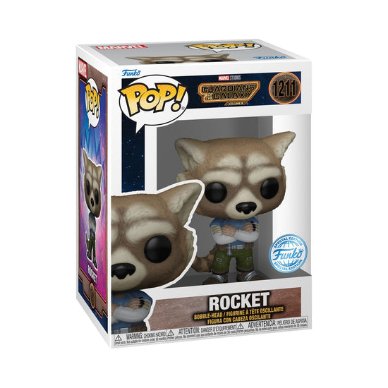 Funko Pop! Marvel Studios: Guardians Of The Galaxy – Rocket Special Edition