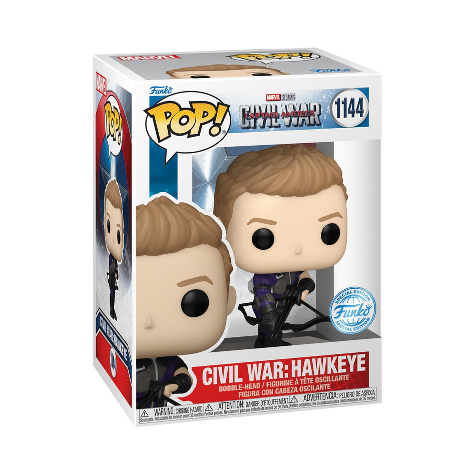 Funko Pop! Marvel Studios: Civil War Captain America – Civil War Hawkeye Special Edition