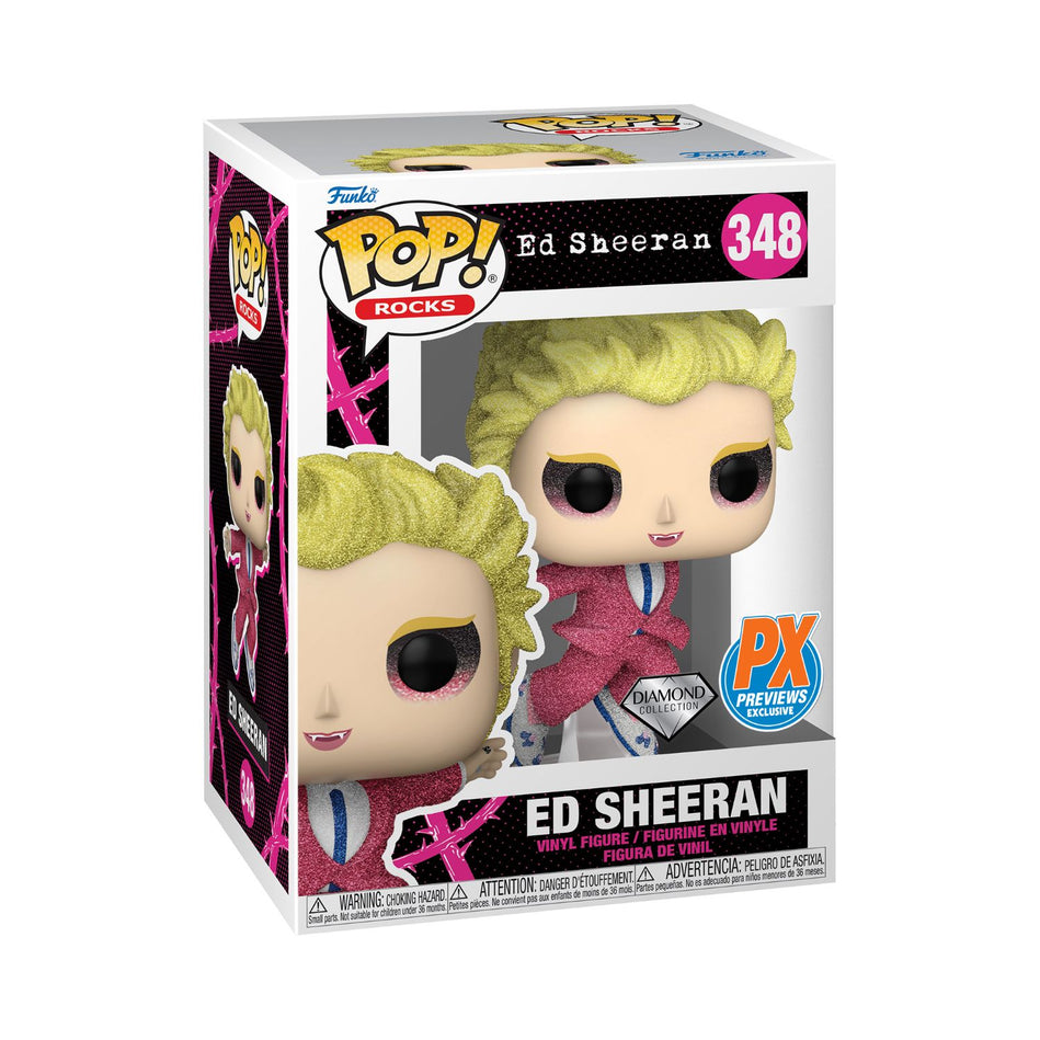 Funko Pop! Rocks: Ed Sheeran – Ed Sheeran Diamond Collection PX Previews Exclusive