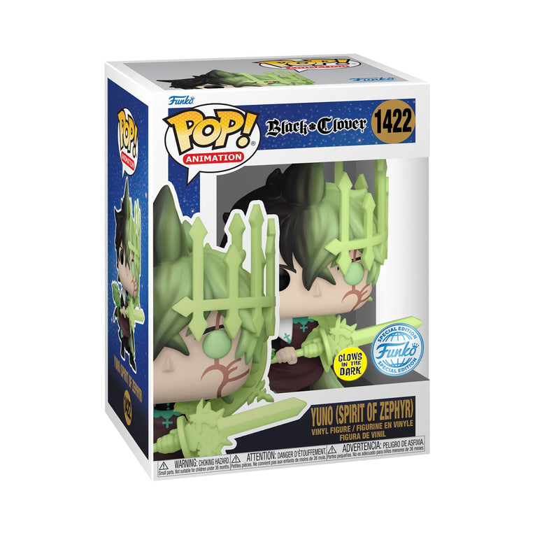 Funko Pop! Animation: Black Clover – Yuno Spirit Of Zephyr - Glows In The Dark Exclusive