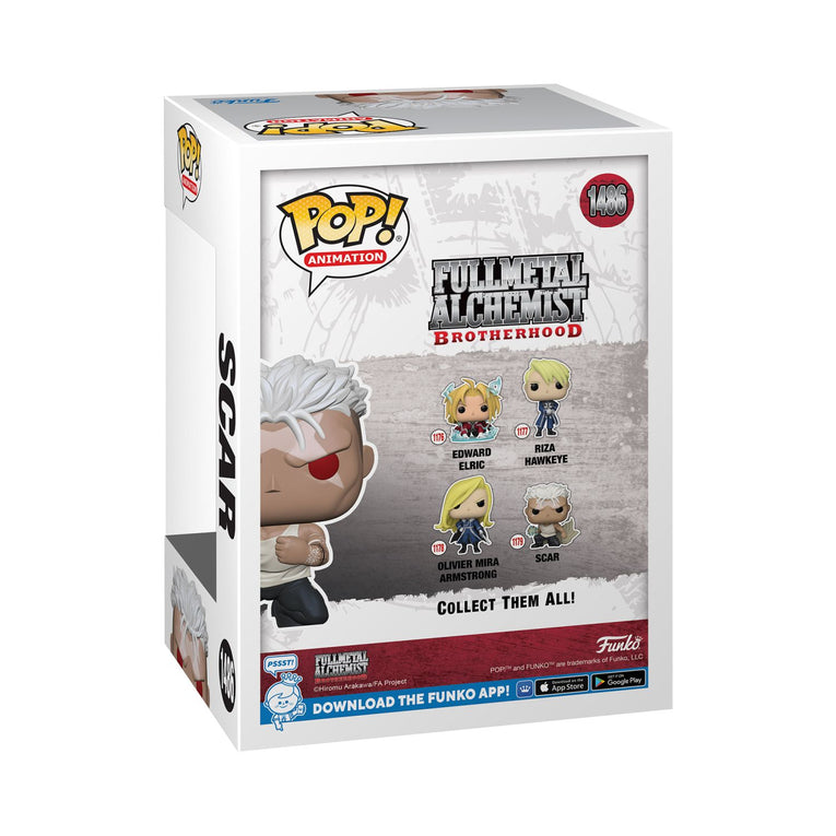 Funko Pop! Animation: Fullmetal Alchemist Brotherhood – Scar Glows In The Dark - Special Edition