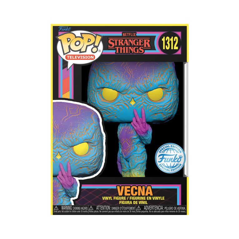 Funko Pop! Television: Netflix Stranger Things – Vecna Black Light - Special Edition