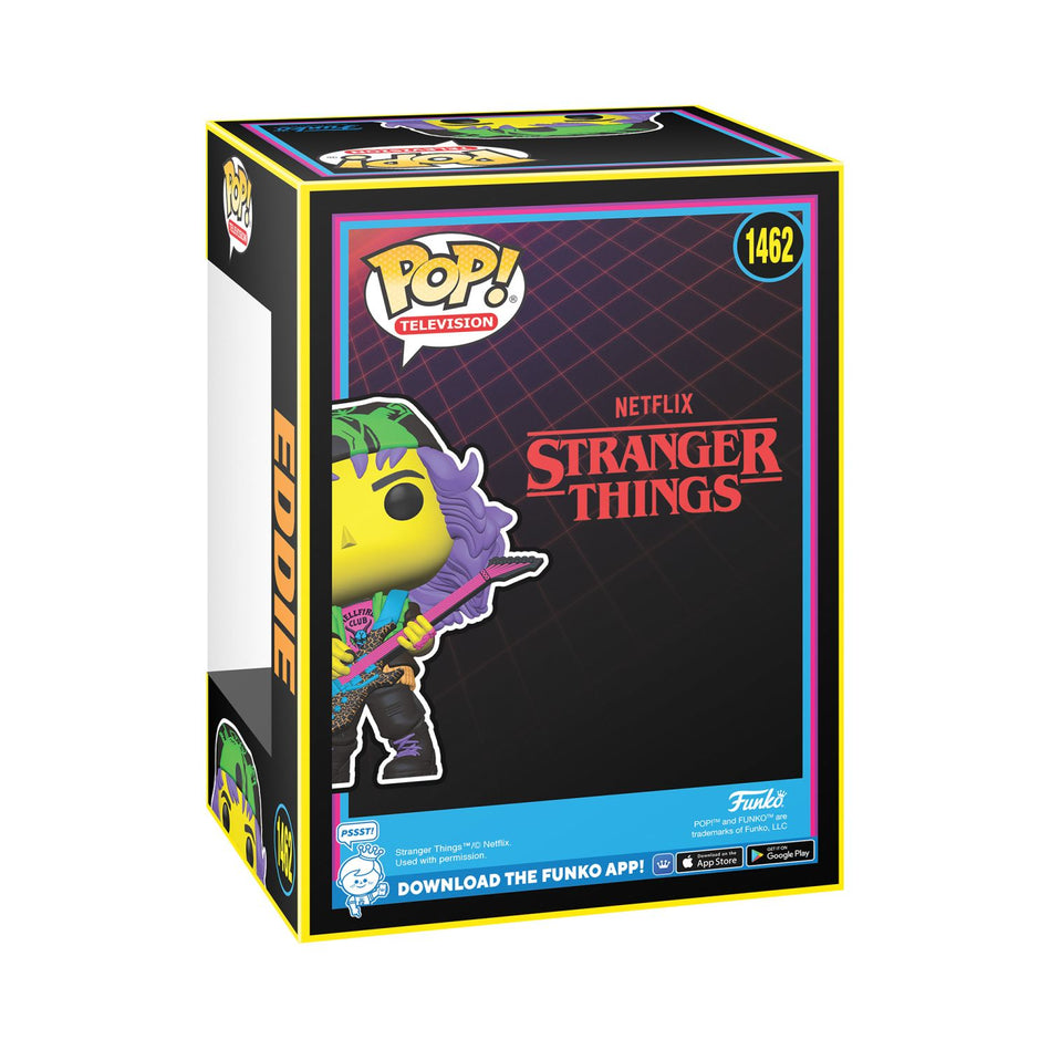 Funko Pop! Television: Netflix Stranger Things – Eddie Black Light - Special Edition