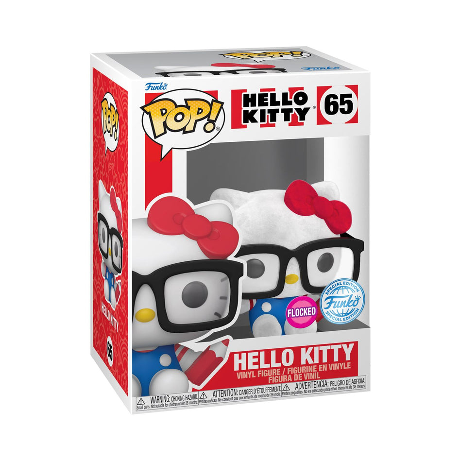 Funko Pop!: Hello Kitty – Hello Kitty Nerd Special Edition Flocked