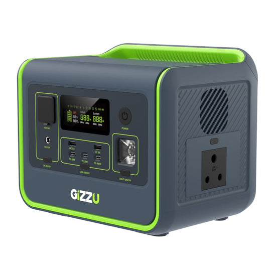 GIZZU HERO CORE 512WH/800W UPS FAST CHARGE LIFEPO4 PORTABLE POWER STATION