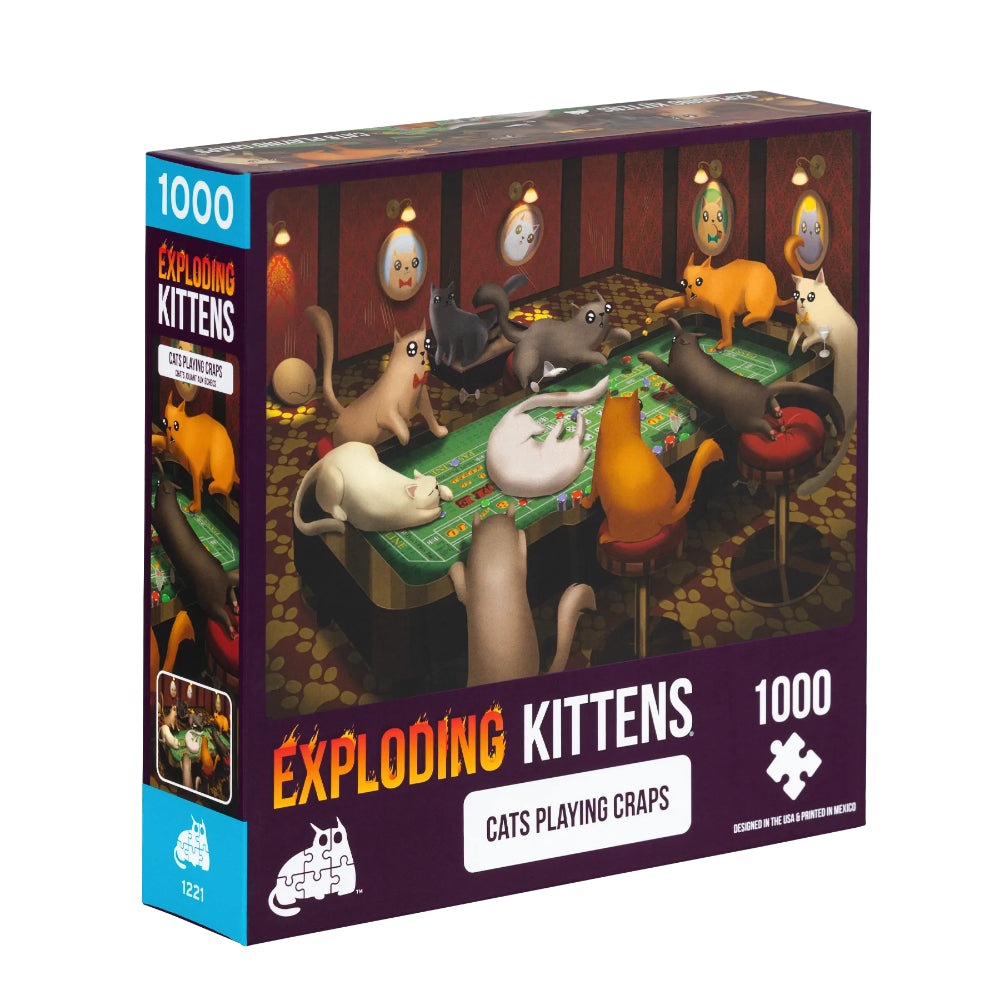 Exploding Kittens Puzzle - Cats Playing Craps