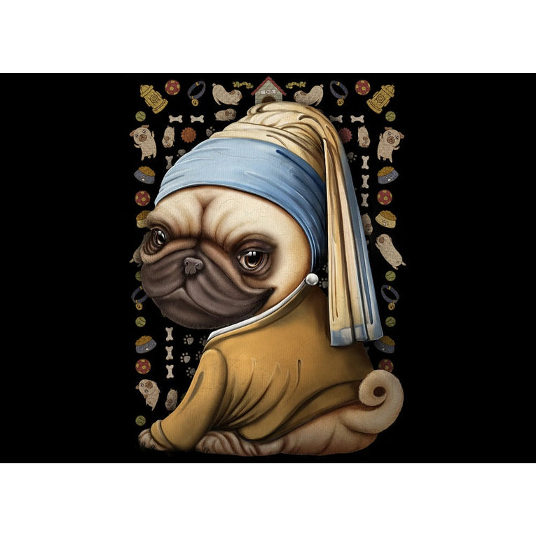 Exploding Kittens Puzzle - Pug With a Pearl Earring