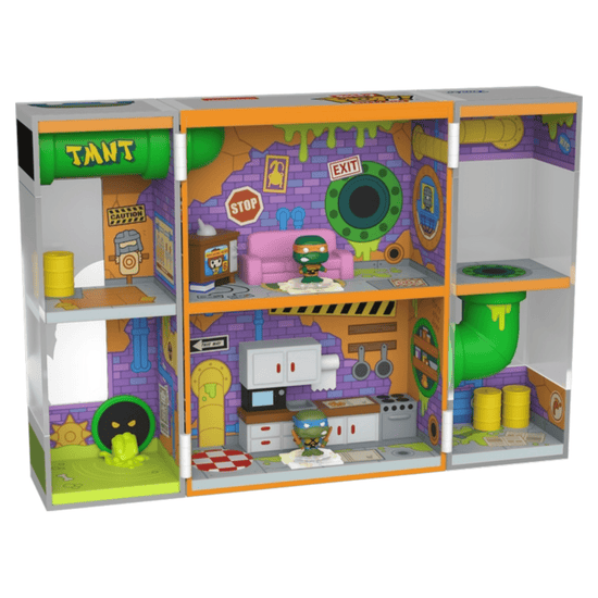 Funko Bitty Pop Box Playset! Teenage Mutant Ninja Turtles - Sewer Lair