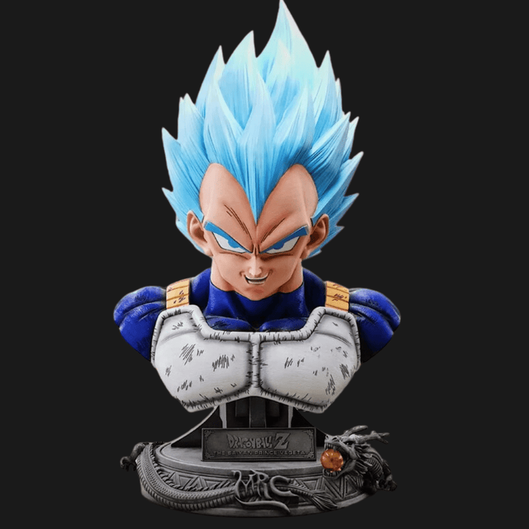 Vegeta Head-Shoulder Blue Hair Statue