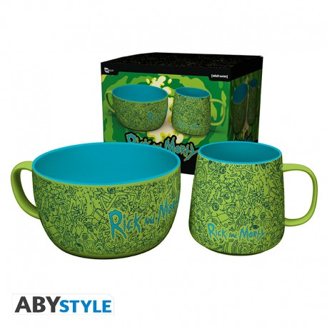 Rick And Morty - Breakfast Set Mug + Bowl