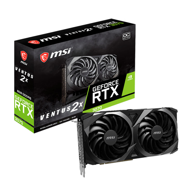 MSI Nvidia GeForce RTX 3070 Ventus 2X OC 8GB LHR GDDR6 256-BIT Graphics Card