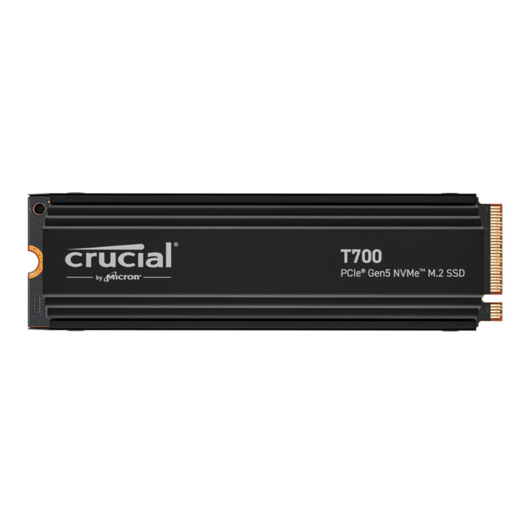 Crucial T700 4TB M.2 NVMe Gen5 with Heatsink NAND SSD