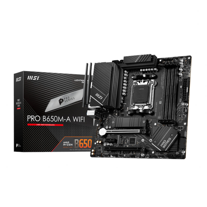 MSI PRO B650M AMD AM5 mATX Gaming Motherboard