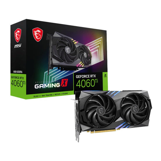 MSI Nvidia GeForce RTX 4060Ti Gaming X 8G GDDR6X 128-BIT Graphics Card