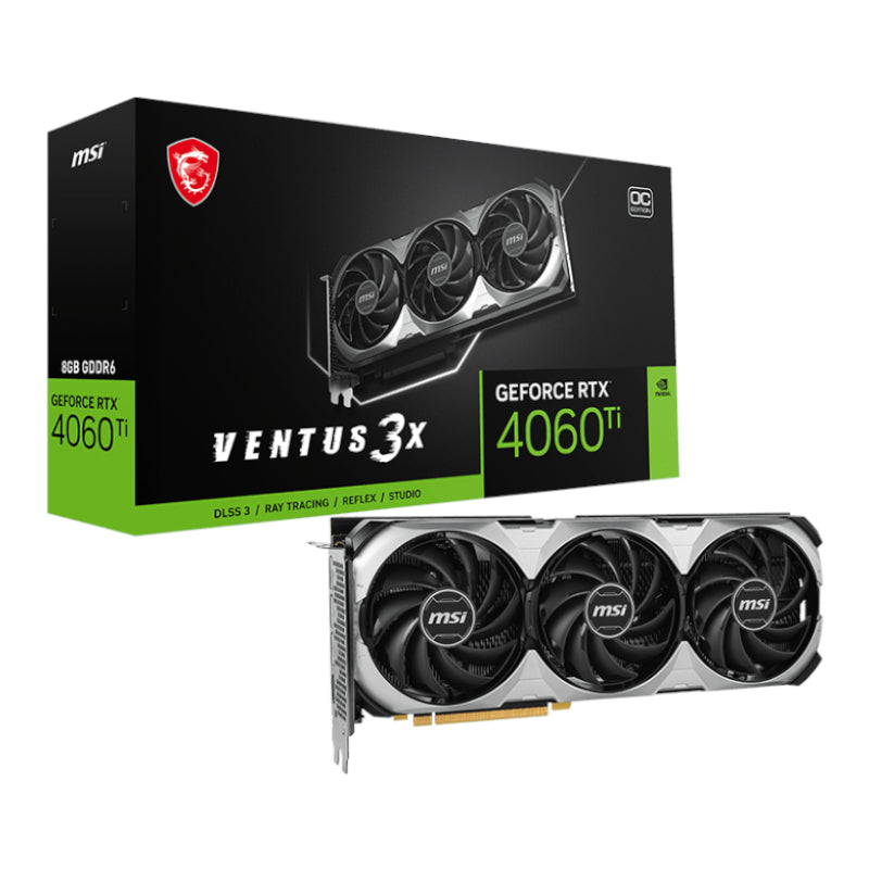 MSI Nvidia GeForce RTX 4060Ti Ventus 3x 8G GDDR6X 128-BIT Graphics Card