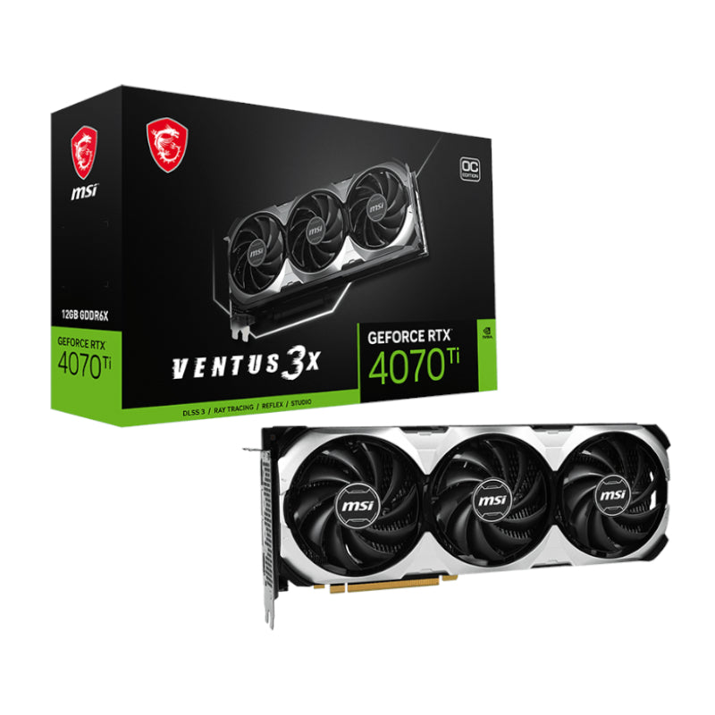 MSI Nvidia GeForce RTX 4070Ti Ventus 3x OC 12G GDDR6X 256-BIT Graphics Card