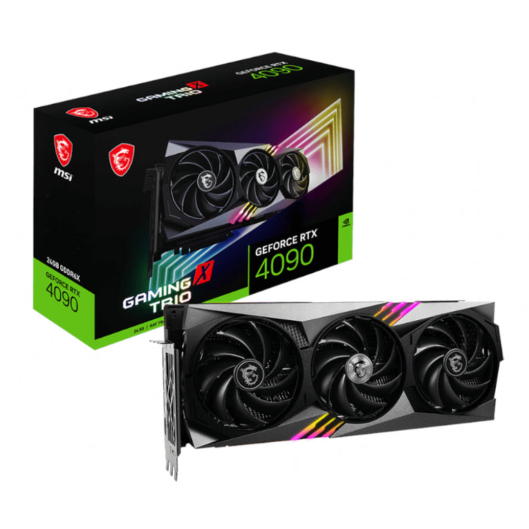 MSI Nvidia GeForce RTX 4090 Gaming X Trio 24G GDDR6X 384-BIT Graphics Card